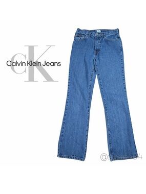 Calvin Klein Y2K Jeans Womens Blue Denim Bootcut Flare Jeans Size‎ 6/8
